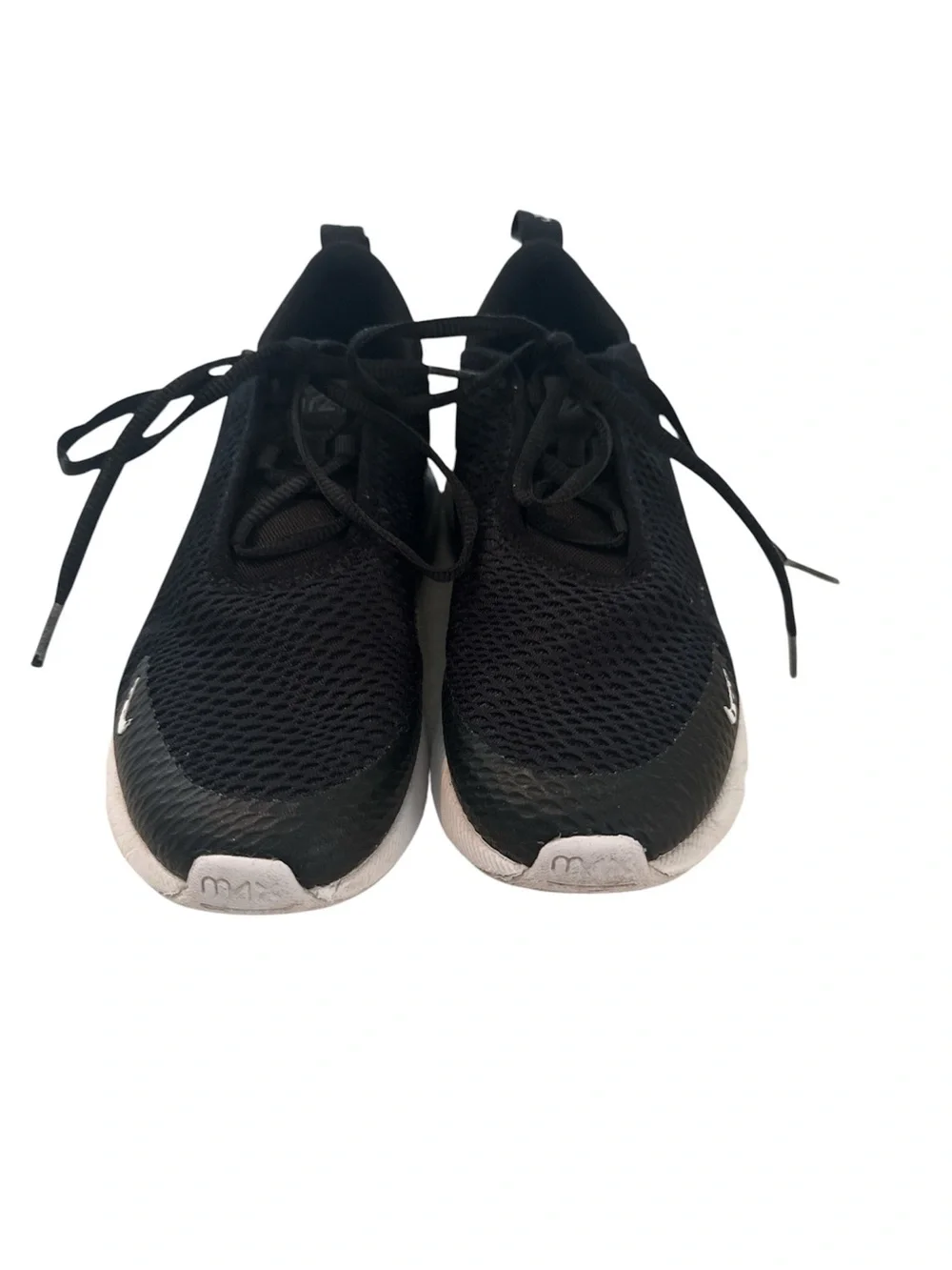 Nike Air Max 270 Kids Black White Running Sneakers - Size 2.5Y